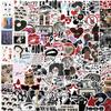 100PCS Aesthetic Downtown Y2K Girls Stickers Pack Cool Trendy Stickers for Water Bottles Laptop Journaling Scrapbook, Eikecy Vinyl Waterproof Stickers for Girls Teens Adults view 1