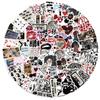 100PCS Aesthetic Downtown Y2K Girls Stickers Pack Cool Trendy Stickers for Water Bottles Laptop Journaling Scrapbook, Eikecy Vinyl Waterproof Stickers for Girls Teens Adults view 2