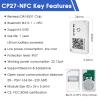 DX-CP27-NFC Bluetooth Ibeacon NFC Reading and Simple Instruction Execution 70m Long Distance Single use Cargo Tracking mini ibeacon tag IP67 Waterproof Life (DX-CP27-NFC*3 pic) view 2
