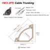 Decorative Electrical Cord Covers for The Wall and Floor, Pvc Wire Cover/ Removable Corner Cable Concealer with Adhesive Backing, Home Garage Room Wires Channel(Light Coffee,Long 100cm(39 3/8in)) view 3