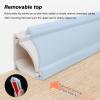 Decorative Electrical Cord Covers for The Wall and Floor, Pvc Wire Cover/ Removable Corner Cable Concealer with Adhesive Backing, Home Garage Room Wires Channel(Light Coffee,Long 100cm(39 3/8in)) view 4