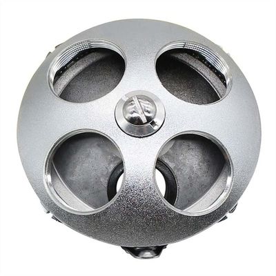 Microscope Biological Microscope Objective Converter 3 Hole 4 Hole Objective Converter Metal Revolving Nosepiece Objective Lens Adapter Mounting Thread 20.2mm(4 Holes)
