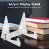 LICONG-2019 CD Holder CD Display Rack Acrylic Tablet Holder Book Recipe Book Shelf Magazine Holder Triangular Detachable Book Picture Frame Record Player Stand(Transparent) view 4
