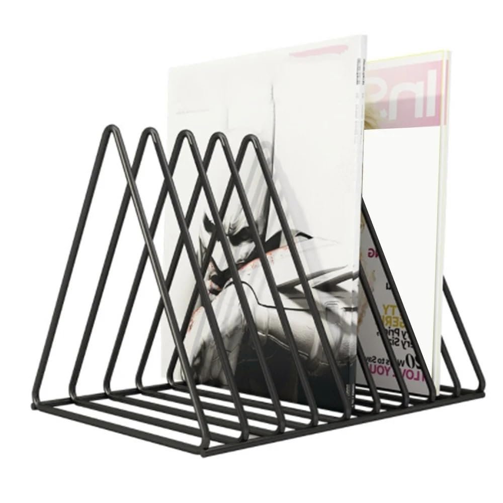 LICONG-2019 CD Holder CD Magazine Storage Rack Album Record Display Rack Multifunctional Vertical Creative Art Collection Record Player Stand