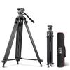 GVM 73" Video Tripod with Fluid Head, Heavy Duty Aluminum Alloy Camera Tripod Stand with Base Fixed Bracket for Camcorders/DSLR, Max Load 22lb, with Carry Bag view 1