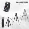 GVM 73" Video Tripod with Fluid Head, Heavy Duty Aluminum Alloy Camera Tripod Stand with Base Fixed Bracket for Camcorders/DSLR, Max Load 22lb, with Carry Bag view 4