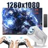 HCS350 Pro Retro Smart Game Projector,64G,4K Projector and Game 1280 * 1080P Built-in 30000 Games,Android 12,Portable video game with 2 Wireless Controllers,5G WiFi Bluetooth,HDMI,home theater,office view 1