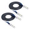10Gtek 25G SFP+ DAC Cable - 25GBASE-CR SFP28 to SFP28 Passive Direct Attach Copper Twinax Cable for Cisco SFP-H25GB-CU3M, Ubiquiti UC-DAC-SFP28, Supermicro and More, 3-Meter(10ft), 2-Pack view 1