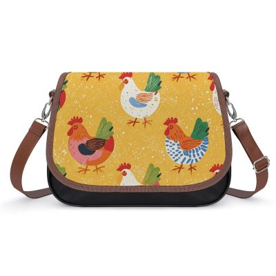 Chicken Prints Laptop Tote Bag Leather Computer Bags Lined Shoulder Purse Purses And Handbags Business Office Work Bag Top Handle Handbag for Women