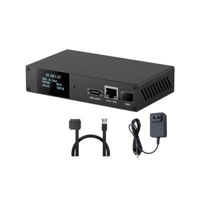 WayPonDEV Link Pi REC1 4K 1080P HDMI Recorder Encoder, 4KP60 SRT NDI Decoder, 2GB DDR4 RAM 8GB eMMC, 1080P HD Video Encoder for YouTube Facebook Twitch Live Broadcasting (REC1 Kit2)