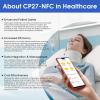 DX-CP27 BLE 5.1 Disposable IP67 Waterproof Wearing on Wrist Ibeacon Indoor Tracking Eddystone Bluetooth Location Beacon(CP27-NFC Wristband Set) view 3