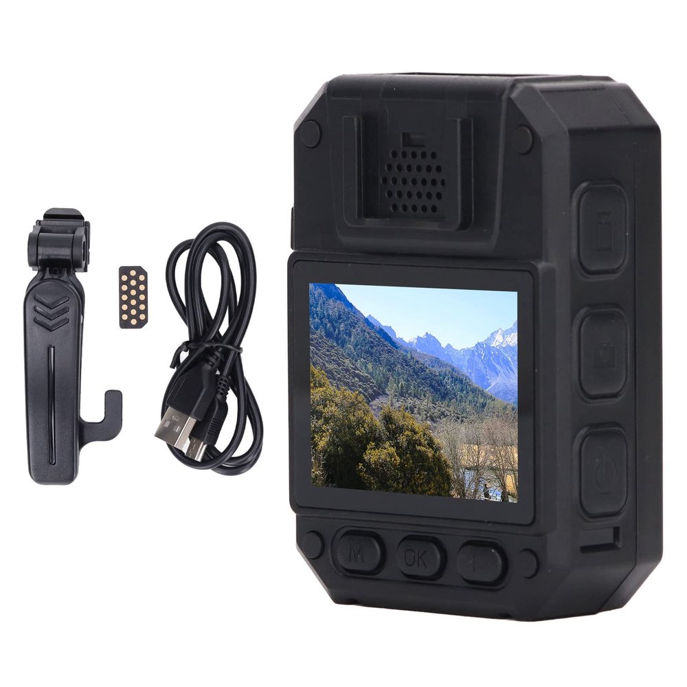 NutriEss Mini Wearable Body Cam Video Recorder Infrared Night Vision High Definition Long Runtime Portable Camera for Traffic Law Enforcement Construction Survey