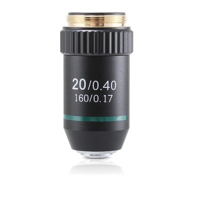 JOEBO Microscope Kit 195 Achromatic 4X 10X 20X 60X Microscope Lens RMS 20.2mm Optical Parts Microscope Lens Adapters(20x)