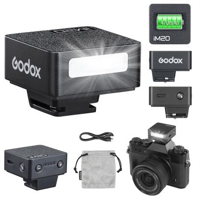 Godox iM20 Mini Flash 5 Power Levels 440 Full-Power IM 20 Small Camera Flashes Speedlite for Canon/Fuji/Sony zve10/Sony zv1/Nikon/Panasonic Olympus Pentax/3S Recycle (Godox iM20 Flash)