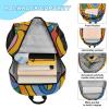 ALAZA Backpack with Lunch Bag Bookbag Set,Colorful Rainbow Doodle Backpack for Middle High School College Student,21L Schoolbag Kid's Backpack Bookbag Casual Daypack view 4