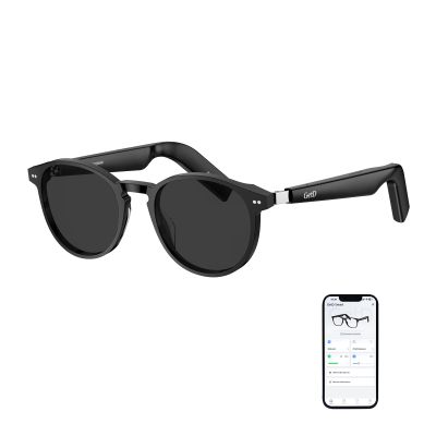 AI Glasses for Men & Women, Smart Glasses Powered by ChatGPT, AI Real-time Translation with 147 languages, 11H Music Play, Bluetooth Sunglasses with Polarized Lens, UV Protection for Daily Use, Travel