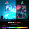 VIEWBETTER Anti 99.99% Blue Light Blocking Glasses Over Eyeglasses, Wraparound Fitover Amber Orange Computer Gaming Eyewear view 3