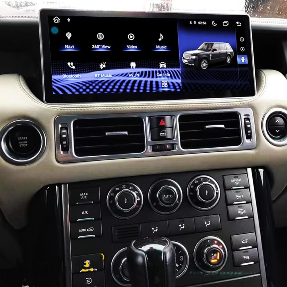 12.3 Inch Android Car Stereo Radio for Land Rover Range Rover Vogue V8 L322 2002-2004 GPS Navigation Multimedia Video Player Wireless CarPlay 4 * 4 Terrain Head Unit