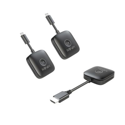 MINIX Wireless HDMI-Plug and Play- Multi-Screen,Expansion,1080p,164FT/50M,WiFi 5G/60Hz,Adapter for TVs,Monitor,Laptop (Wireless HDMI 2TX*1RX)
