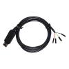AAYTHNVAS FT232RL USB UART T/TL 5V 3V3 to 4PIN DEBUG DU/PO/NT Jumper Download Cable TTL-232R-5V TTL-232R-3V3 V/CC G/ND TX/D R/XD(1.8M,TTL 3.3V) view 2