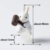 YMDK Cute Rabbit Hammer Carrot Personality Keycaps Creative Interesting Resin Translucent Custom Keycap for MX Mechanical Keyboard view 4