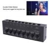 Yoidesu Headphone Amplifier, 8 Output 1 Input Portable Stereo Headphone Amplifier for Performance, Low Noise Operational Amplifier, 8 Channels Amplification (US Plug) view 2
