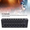 Yoidesu Headphone Amplifier, 8 Output 1 Input Portable Stereo Headphone Amplifier for Performance, Low Noise Operational Amplifier, 8 Channels Amplification (US Plug) view 3
