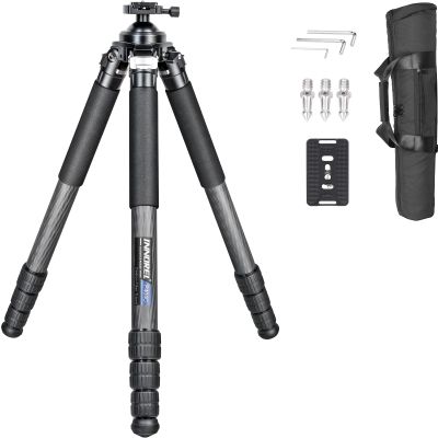 INNOREL P404C 72" Carbon Fiber Tripod for Hunting with Arca Swiss Dovetail Mount and 360 Ballhead(2.5"), 40mm Tube Tripods with Heavy Duty Construction for Photography and Outdoors, Load 88lb/40kg