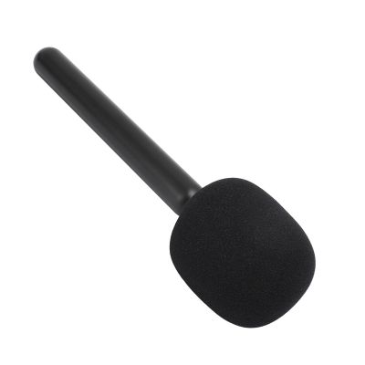 Microphone Interview Handle Holder with Foam, Handheld Adapter, Windshield, Grip, for Rode Go 2 Mic, Suitable for MIC 1 & 2, Movo, Lark 150, Street interviews, speeches, Events,