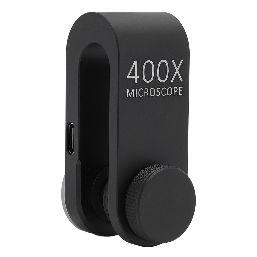 400X Phone Microscope with CPL Lens, Portable Digital Microscope Camera Attachments, 110mAh LED Microscope, for Biology Electronics Jewelry Making