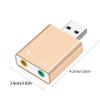DIIOOMIEEU 3.5mm Microphone to USB 2.0 Stereo External Sound Card Adapter for PC USB Input 3.5mm Headphone view 3