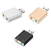 DIIOOMIEEU 3.5mm Microphone to USB 2.0 Stereo External Sound Card Adapter for PC USB Input 3.5mm Headphone view 4