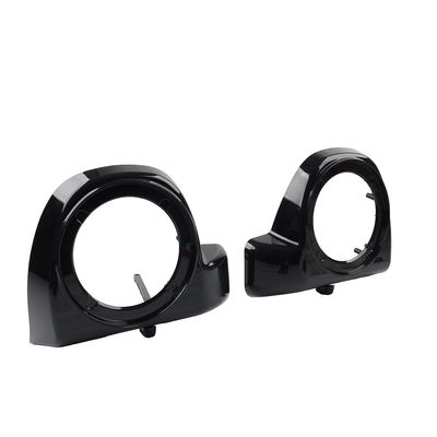 Cnswee6 2 Pcs 6.5" Speaker Boxes Pods Lower Vented Fairing ABS Unpainted Black for Harley for Touring