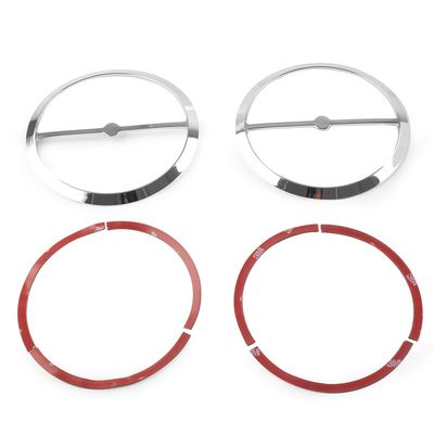 Cnfang4 Motorcycle Horn Cover Accent Trim, Speaker Cover Horn Cover Parts Loop Set Trim for Harley Electra Glide, Street Glide, Ultra Limited, Tri Glide 2014-2023, Chrome