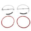 Cnfang4 Motorcycle Horn Cover Accent Trim, Speaker Cover Horn Cover Parts Loop Set Trim for Harley Electra Glide, Street Glide, Ultra Limited, Tri Glide 2014-2023, Chrome view 1