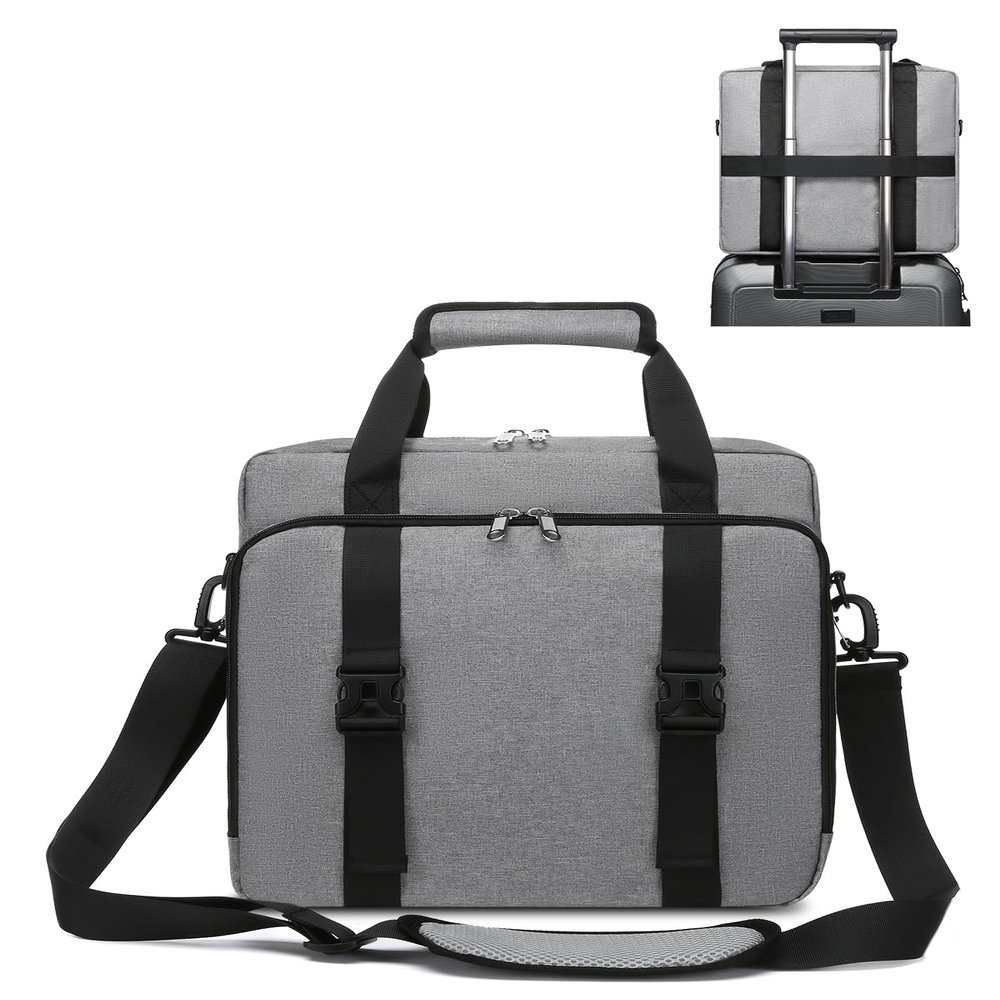 Muzale Starlink Mini Case for Starlink Mini Dish Kit Travel Carry Bag with Shoulder Straps Handle Portable Carrying Bag with Cotton Liner for Accessories Cables Grey