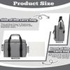 Muzale Starlink Mini Case for Starlink Mini Dish Kit Travel Carry Bag with Shoulder Straps Handle Portable Carrying Bag with Cotton Liner for Accessories Cables Grey view 3
