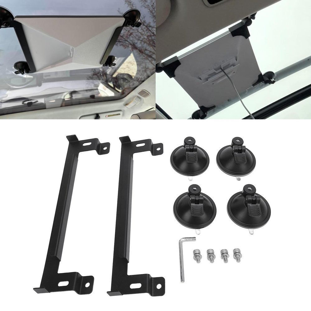 Mini Sunroof Suction Cup Mount, Mounting Kit Windows and Sunroofs, Mini Car Mount, Strong Suction Mini Dish Travel Mount for RV, Boat, Truck