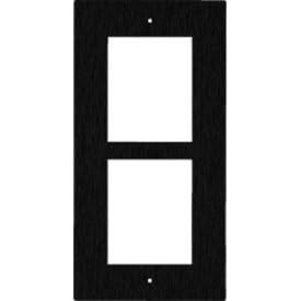 01281-001 IP Verso and LTE Verso 2-Module Frame, in Wall Flush Mount, Black