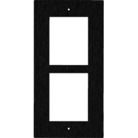 01281-001 IP Verso and LTE Verso 2-Module Frame, in Wall Flush Mount, Black