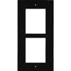 01281-001 IP Verso and LTE Verso 2-Module Frame, in Wall Flush Mount, Black view 1