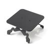 YEWTUTIS Multi-Functional Metal Stand for Desktop Black Sand Effect Speaker Desktop Speaker Mount Stands Mini Plant Holder (Square) view 1