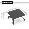 YEWTUTIS Multi-Functional Metal Stand for Desktop Black Sand Effect Speaker Desktop Speaker Mount Stands Mini Plant Holder (Square) view 2