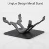 YEWTUTIS Multi-Functional Metal Stand for Desktop Black Sand Effect Speaker Desktop Speaker Mount Stands Mini Plant Holder (Square) view 4