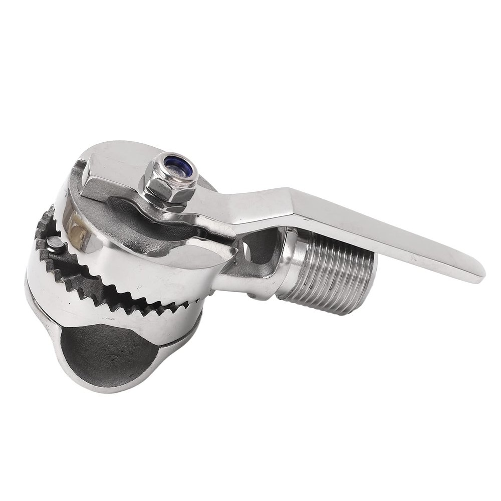 Fydun Marine VHF enna Mount 316 Less Steel Adjustable Ratchet Mount for 7/8 to 1in Rails for Families