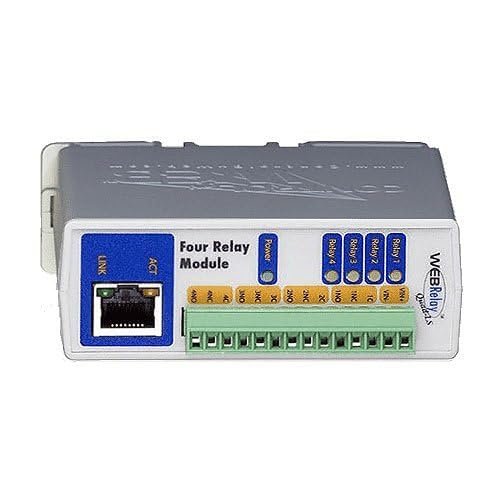 01398-001 WebRelay Quad External IP Relay, 4-Outputs, 0-Input