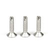 40-100pcs Nickel Plated Flat Head Self-Tapping Screws M2 M2.3 M2.6 M3 M4 - Cutting Tail for Wood and Metal Projects(16mm,M2.6 50pcs) view 3