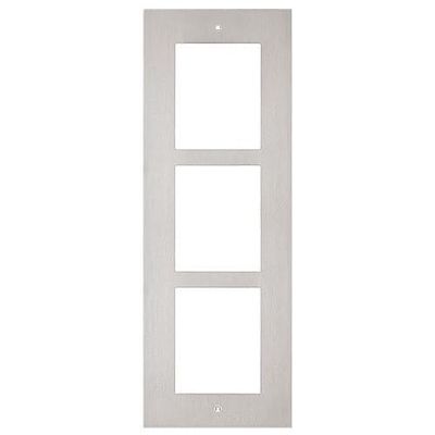 01282-001 IP Verso and LTE Verso 3-Module Frame, in Wall Flush Mount, Nickel