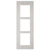 01282-001 IP Verso and LTE Verso 3-Module Frame, in Wall Flush Mount, Nickel view 1
