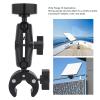 Fockety Mini RV Ladder Mount, Mini Roof Rack Mount with Adjustable Angle Pole Clamp, Portable Mini Mount for Yacht Cruise Ship, Roof, Camping Travel (Black) view 3